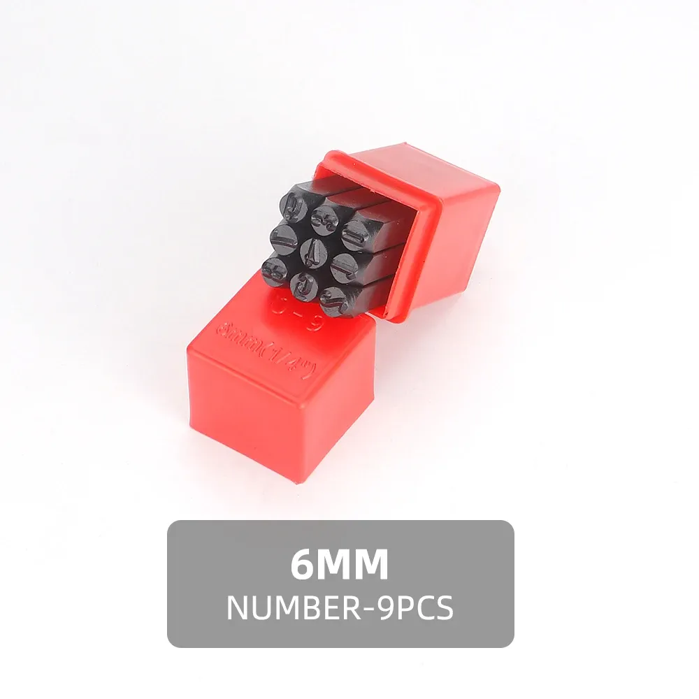 Stempelset Zahlen Buchstaben 2 bis 2,5 mm für Leder Holz Metall