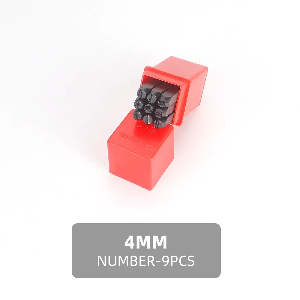 Stempelset Zahlen Buchstaben 2 bis 2,5 mm für Leder Holz Metall