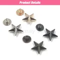Sterne Nieten Schraube 12 bis 13,5 mm für Kleidung Schuhe Hut Gürtel – 5