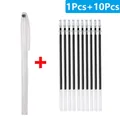 Stoff Marker Stift löschbar für Leder und Stoff – Farbe 11Pcs-Black