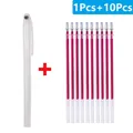 Stoff Marker Stift löschbar für Leder und Stoff – Farbe 11Pcs-Rose Red