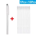 Stoff Marker Stift löschbar für Leder und Stoff – Farbe 11Pcs-White