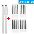 Stoff Marker Stift löschbar für Leder und Stoff – Farbe 42Pcs-Black