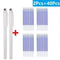 Stoff Marker Stift löschbar für Leder und Stoff – Farbe 42Pcs-Blue