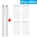 Stoff Marker Stift löschbar für Leder und Stoff – Farbe 42Pcs-White