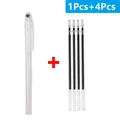 Stoff Marker Stift löschbar für Leder und Stoff – Farbe 5Pcs-Black