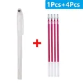 Stoff Marker Stift löschbar für Leder und Stoff – Farbe 5Pcs-Rose Red