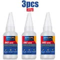 Superkleber 1 bis 5 Stück 20 g stark haftend für Leder – Farbe 3-20g-502-DW