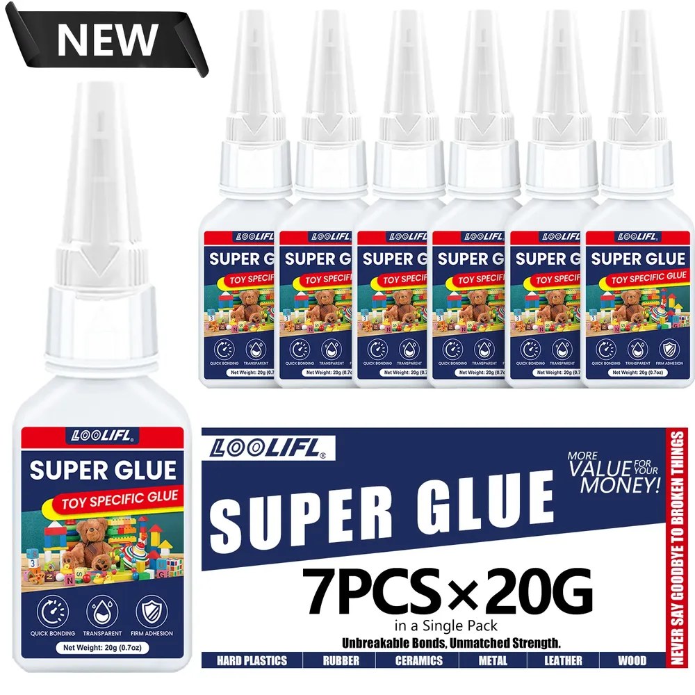 Superkleber 1 bis 7 Stück 20 g stark haftend für Leder