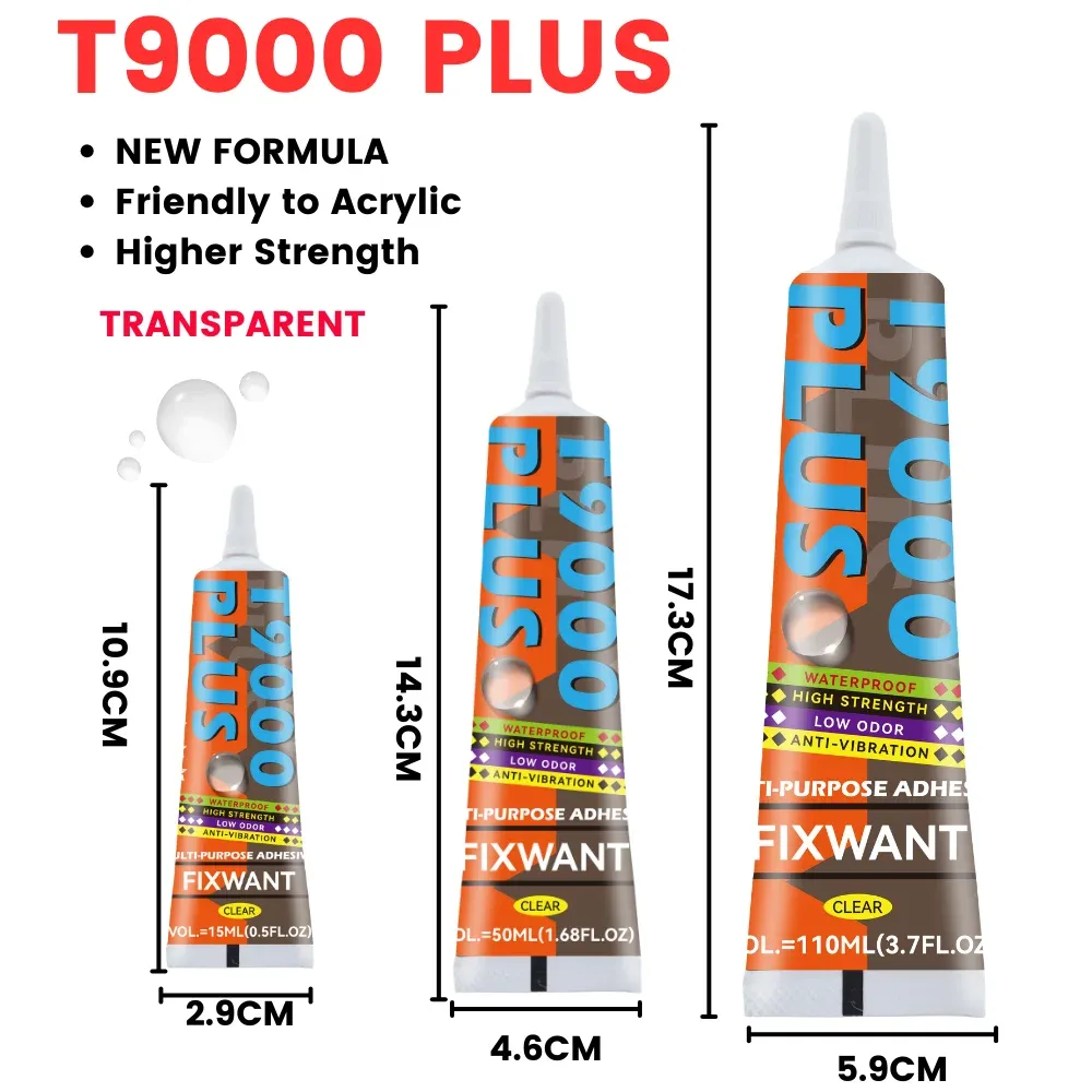 T-9000 PLUS Kleber 15 bis 110 ml für Leder und Stoff