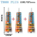 T-9000 PLUS Kleber 15 bis 110 ml für Leder und Stoff – Farbe T9PLUS 15ML 3Pieces