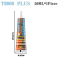 T-9000 PLUS Kleber 15 bis 110 ml für Leder und Stoff – Farbe T9PLUS 50ML 1Piece