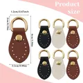 Taschenclip D-Ring PU Leder 6 Stück für Geldbörsen Gurthalterung Haken – 5