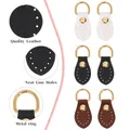 Taschenclip D-Ring PU Leder 6 Stück für Geldbörsen Gurthalterung Haken – 2