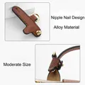 Taschenschnalle Leder Echt für Schultergurt Modifikation Taschen – 5