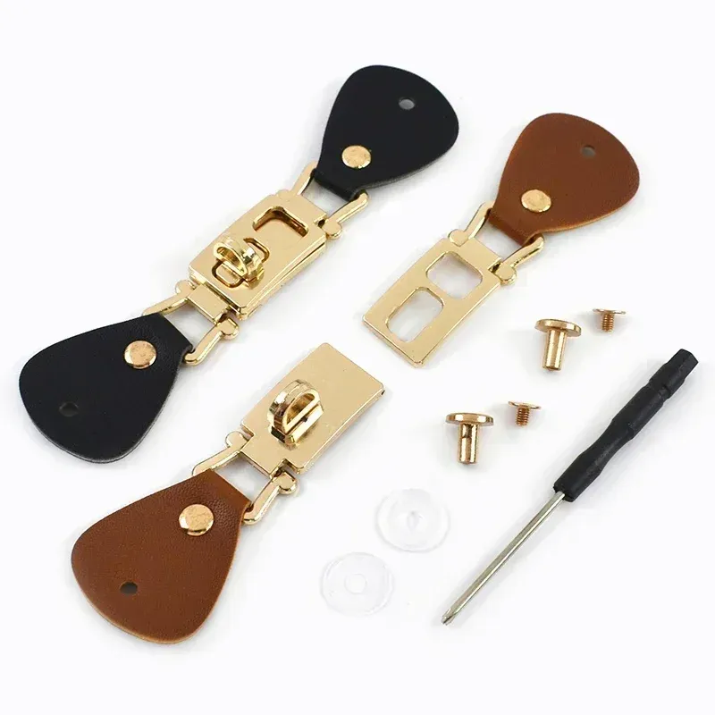 Taschenverschluss Leder PU 1 bis 5 Stück für Handtaschen Mäntel Nähzubehör