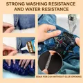 Textilkleber transparent waschbar für Leder und Baumwolle – 3
