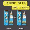 Textilkleber transparent waschbar für Leder und Baumwolle – Farbe 60ML 2PCs