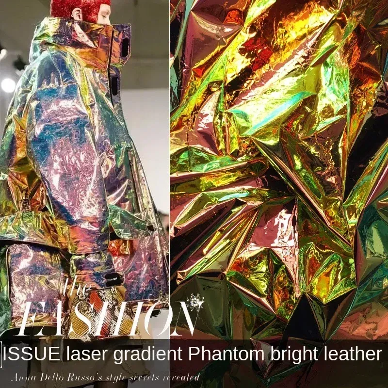 TPU Folie Leder Champagner Gold Laser für DIY Bekleidung