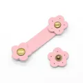 Vintage Leder Taschen Schnallen zum Aufnähen 5 Stück für Handtaschen – Farbe Pink