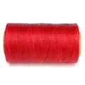 Wachsfaden Leder 240 Meter für Handnähen DIY Handwerk 1 mm – Farbe Rot