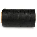 Wachsfaden Leder 240 Meter für Handnähen DIY Handwerk 1 mm – Farbe schwarz