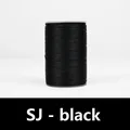 Wachsfaden Leder rund 0,35 bis 0,65 mm – Farbe SJ - schwarz