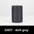Wachsfaden Leder rund 0,35 bis 0,65 mm – Farbe SJ027 - dunkelgrau