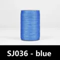 Wachsfaden Leder rund 0,35 bis 0,65 mm – Farbe SJ036 - blau