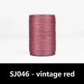 Wachsfaden Leder rund 0,35 bis 0,65 mm – Farbe SJ046 - Vintage-Rot