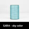 Wachsfaden Leder rund 0,35 bis 0,65 mm – Farbe SJ054 - Himmelsfarbe