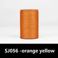 Wachsfaden Leder rund 0,35 bis 0,65 mm – Farbe SJ056 - orange-gelb