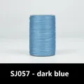 Wachsfaden Leder rund 0,35 bis 0,65 mm – Farbe SJ057 - dunkelblau