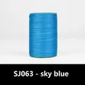 Wachsfaden Leder rund 0,35 bis 0,65 mm – Farbe SJ063 - Himmelblau