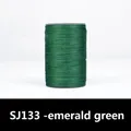 Wachsfaden Leder rund 0,35 bis 0,65 mm – Farbe SJ133 - Smaragdgrün