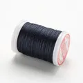 Wachsgarn Leder 0,4 bis 0,6 mm für Handnähen DIY Kleidung Handarbeiten – Farbe 22-Dark Gray