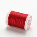 Wachsgarn Leder 0,4 bis 0,6 mm für Handnähen DIY Kleidung Handarbeiten – Farbe 14-Red