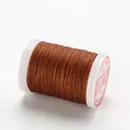 Wachsgarn Leder 0,4 bis 0,6 mm für Handnähen DIY Kleidung Handarbeiten – Farbe 4-Light Coffee