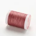 Wachsgarn Leder 0,4 bis 0,6 mm für Handnähen DIY Kleidung Handarbeiten – Farbe 12-Retro Pink