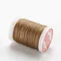 Wachsgarn Leder 0,4 bis 0,6 mm für Handnähen DIY Kleidung Handarbeiten – Farbe 3-Khaki