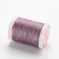 Wachsgarn Leder 0,4 bis 0,6 mm für Handnähen DIY Kleidung Handarbeiten – Farbe 8-Light Purple
