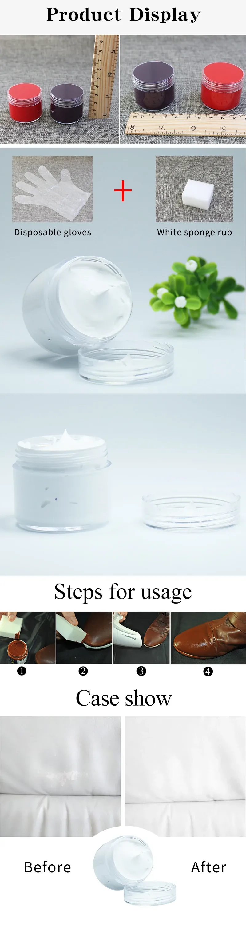 Weiße Lederfarbe 30 ml zur Reparatur und Restaurierung