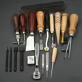 Werkzeugset für Lederhandwerk 18 Teile mit Tasche – Color Leather tool set