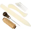 Werkzeugset für Lederhandwerk 5 Teile Nähen und Buchbinderei – Farbe 5Pcs