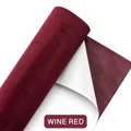 Wildleder Patch selbstklebend elastisch für Auto Armaturenbrett 10 bis 50 cm – Farbe Wine Red