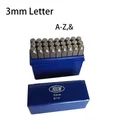 Zahlen Alphabete Leder Präge Stempel Stahl Punch Handwerk – Farbe Buchstabe 3mm