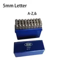 Zahlen Alphabete Leder Präge Stempel Stahl Punch Handwerk – Farbe Buchstabe 5mm