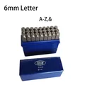Zahlen Alphabete Leder Präge Stempel Stahl Punch Handwerk – Farbe Buchstabe 6mm